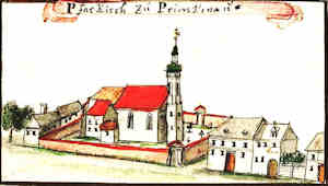 Pfar Kirch zu Primkenau - Kościół parafialny, widok ogólny